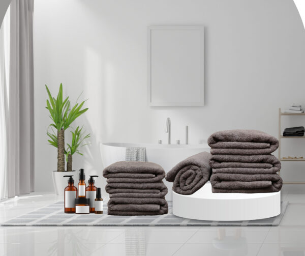 "Premium Cotton Bath Towels - Elegant colors"