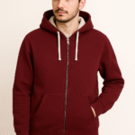 Maroon Zipper Hoodie