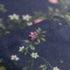 Premium Cotton Percale Navy Blue Floral Print Luxury Bedsheet with Pillowcase