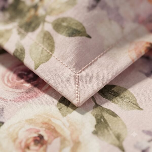 640b21c4-a46d-435c-ac4c-f3306ae8180d Multicoloured Floral Printed Bedsheet with Pillowcase Premium Cotton Percale