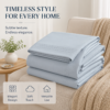 Premium Cotton Satin Bluish Grey Shade 200-Thread Count Bedsheet with Pillowcase