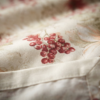 Premium Cotton Satin Cream Color Floral Print Luxury Bedsheet with Pillow Case