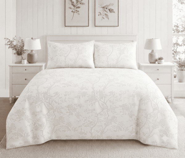 Floral Print Unique Color&Design Bedsheet” Cotton Satin