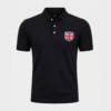 Men's Royal Blue Polo Shirt with Union Jack Crest , Premium Cotton Fit