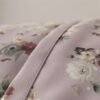 Premium Cotton Percale Light Purple Floral Print Luxury Bedsheet with Pillowcase