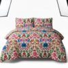 Premium Finest Cotton Percale Multicolour Floral Print Bedsheet with Pillow Case