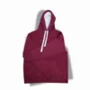 Men's Pullover Hoodie Maroon Red Long Sleeve Drawstring Cozy Winter Outerwear