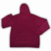 Men's Pullover Hoodie Maroon Red Long Sleeve Drawstring Cozy Winter Outerwear