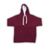 Men's Full Zip Hoodie Maroon Red Long Sleeve Drawstring Cozy Winter Outerwear