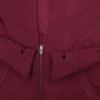 Men's Full Zip Hoodie Maroon Red Long Sleeve Drawstring Cozy Winter Outerwear