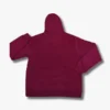 Men's Full Zip Hoodie Maroon Red Long Sleeve Drawstring Cozy Winter Outerwear