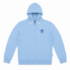Premium Light Blue Full Zip Hoodie for Men & Women | Soft Cotton Blend Casual Hoodie with Hood & Zipper