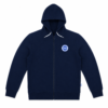 Premium Light Blue Full Zip Hoodie for Men & Women | Soft Cotton Blend Casual Hoodie with Hood & Zipper