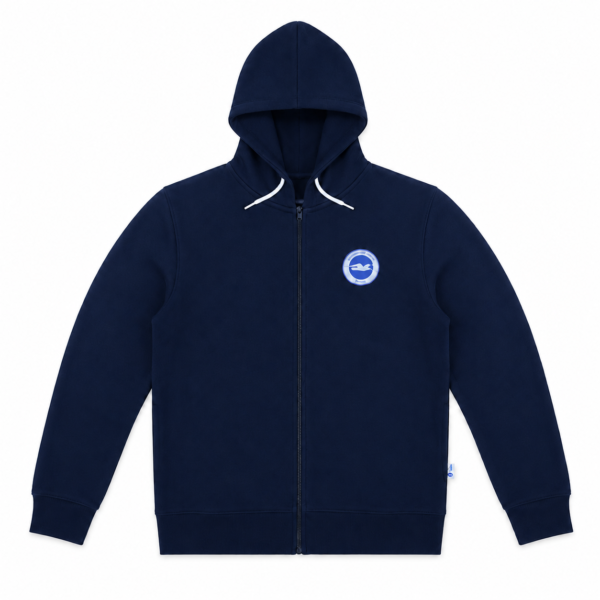 Premium Light Blue Full Zip Hoodie for Men & Women | Soft Cotton Blend Casual Hoodie with Hood & Zipper