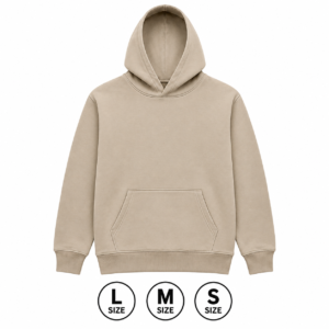 Premium Unisex Beige Fleece Hoodie - Ultra Soft & Warm Pullover Sweatshirt