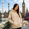 ChatGPT Image Aug 3, 2026, 07_19_27 PM Premium Unisex Beige Fleece Hoodie - Ultra Soft & Warm Pullover Sweatshirt
