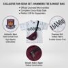 West Ham United "HAMMERS" T-Shirt & Maroon Crossbody Bag Set | Official Fan Streetwear Combo for Men & Women