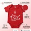 Nottingham Forest Style Funny Baby Bodysuit | Red & White "Cutest" Quote Romper for Newborns & Infants