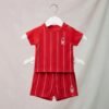 Nottingham Forest Official Style Baby T-Shirt & Shorts Set | Red Striped Summer Outfit for Infants