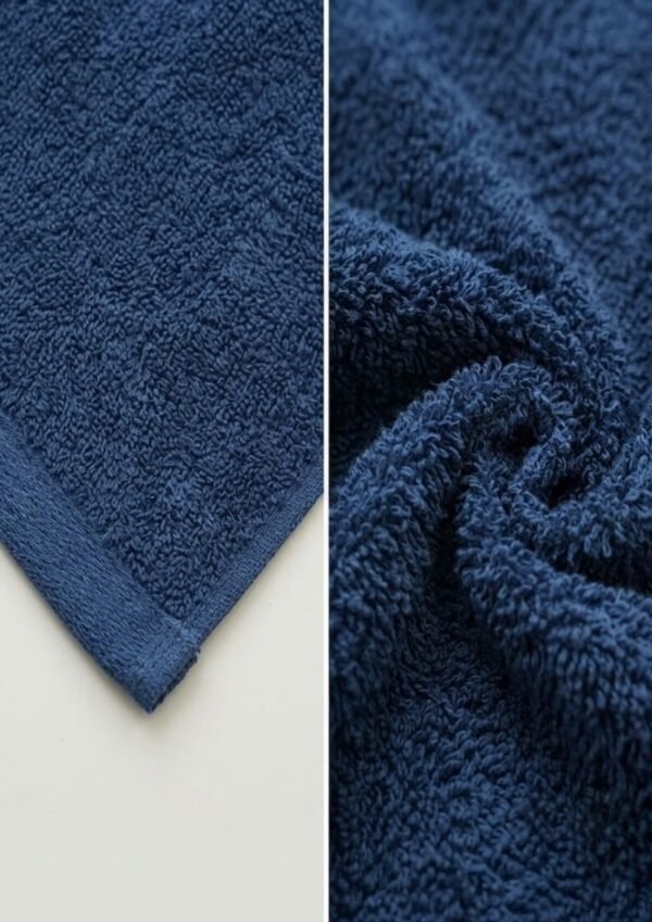 Premium Navy Blue Cotton Bath Towel – Ultra Soft, Highly Absorbent & Quick-Dry Bathroom Towel