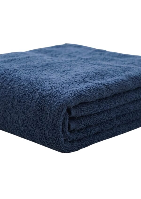 Premium Navy Blue Cotton Bath Towel – Ultra Soft, Highly Absorbent & Quick-Dry Bathroom Towel