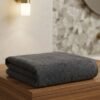 Premium Charcoal Grey Cotton Bath Towel – Ultra Soft, Highly Absorbent & Quick-Dry Bathroom Towel