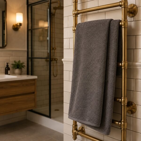 Premium Taupe Cotton Bath Towel – Ultra Soft, Highly Absorbent & Quick-Dry Luxury Bathroom Towel