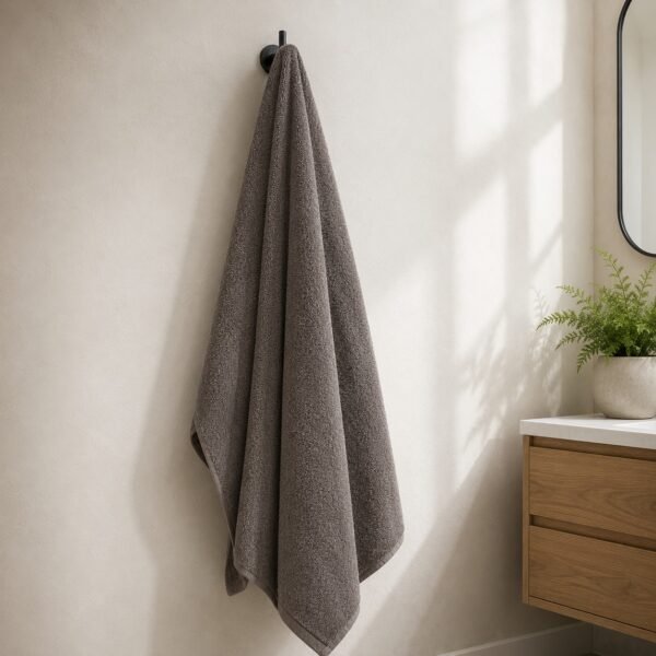 Premium Taupe Cotton Bath Towel – Ultra Soft, Highly Absorbent & Quick-Dry Luxury Bathroom Towel